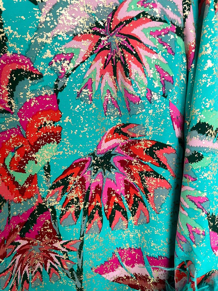 Malissa J Rio Feather Dress - Jade