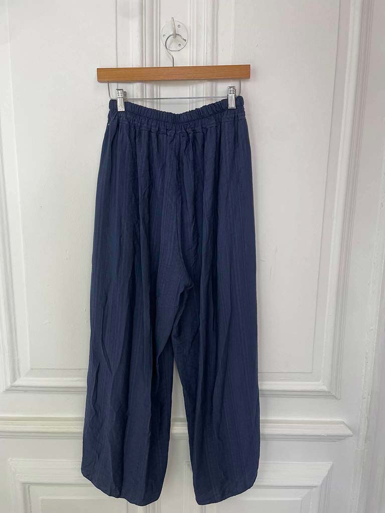 Crepe Balloon Pants - Navy