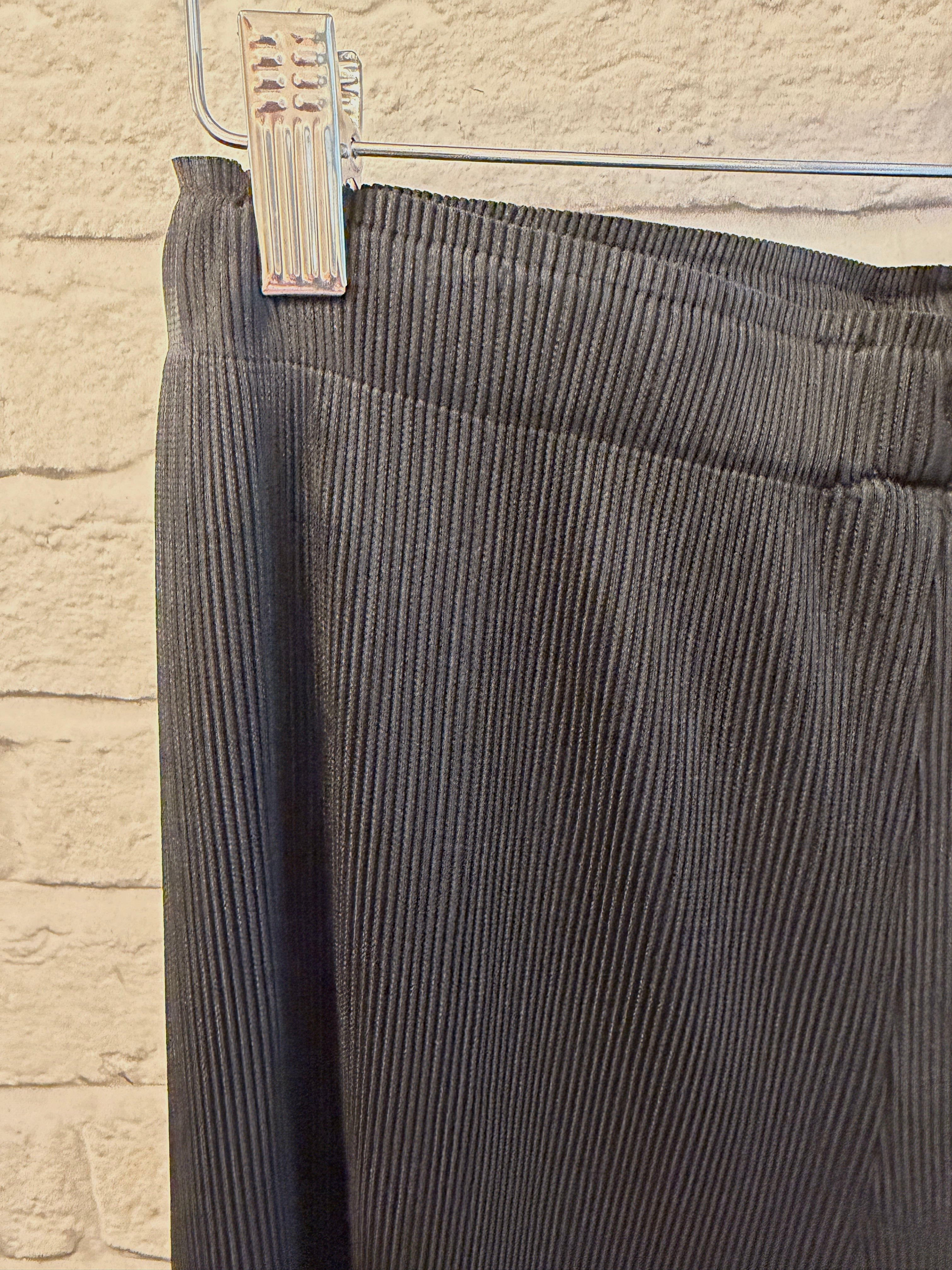 Malissa J Micropleat Wide Leg Trousers - Black