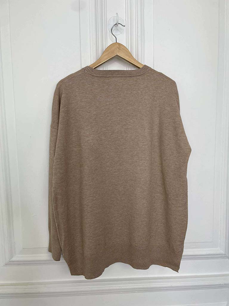 Malissa J Studded Link Knit - Stone