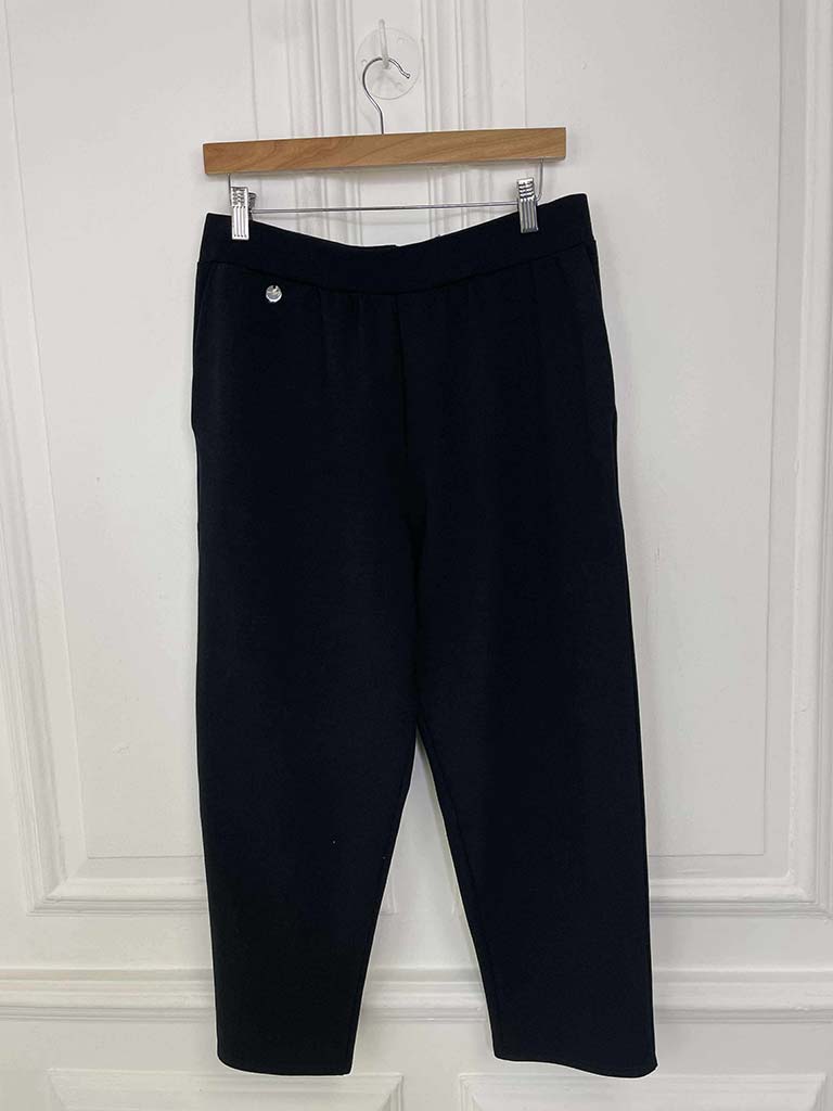 Malissa J Ponte Cigarette Trousers - Black