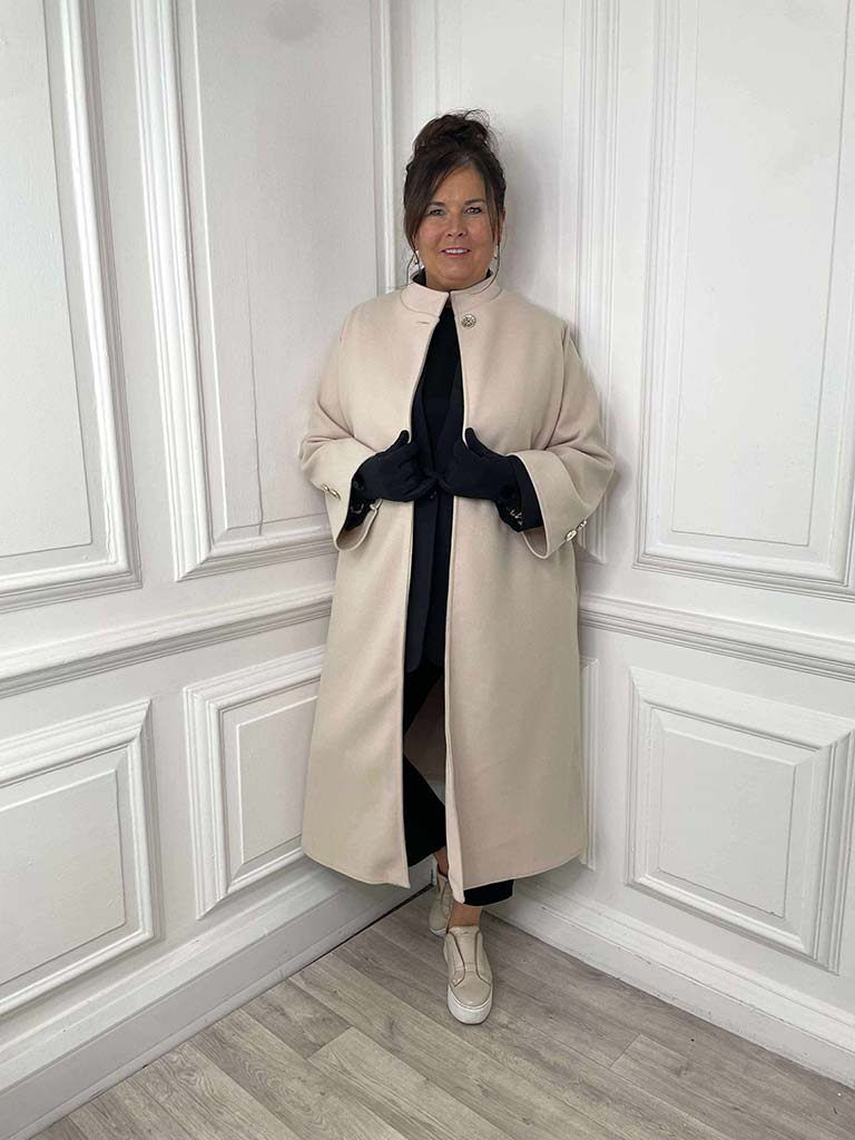 A-Line Overcoat - Ecru