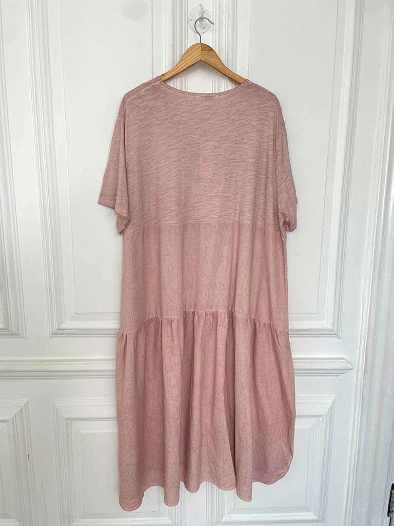 Zip Pocket Maxi Dress - Blush