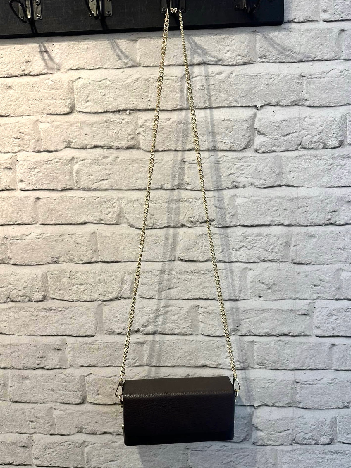 Leather Box Bag - Chocolate