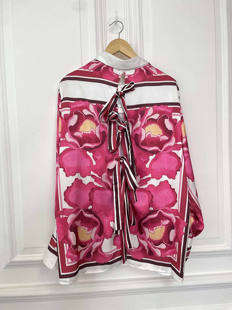 Fuchsia Watercolour Tie Back Co-ord