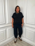 Malissa J Tulip Hem Trousers - Black
