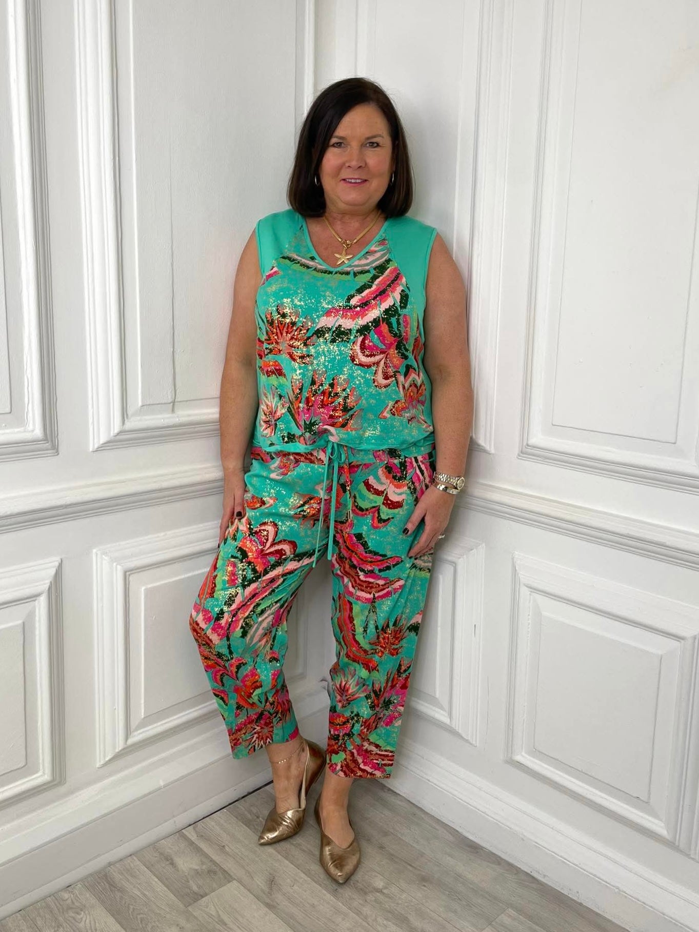 Malissa J Rio Fisherman Trousers - Jade