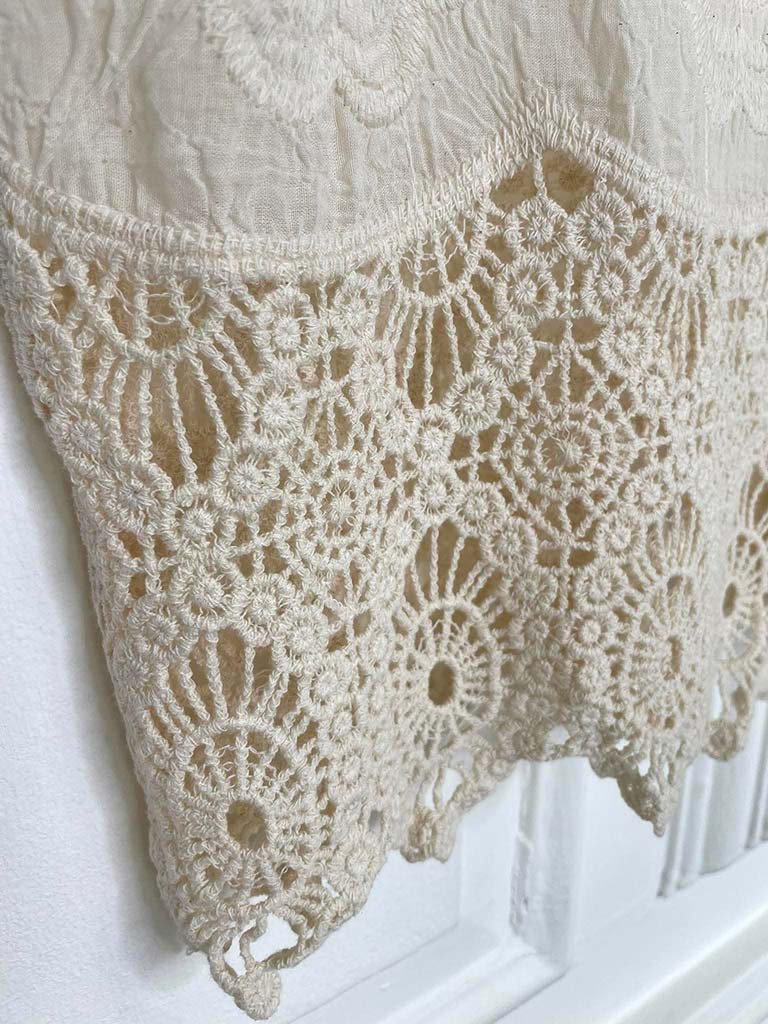 Vintage Crochet Jacket - Parchment