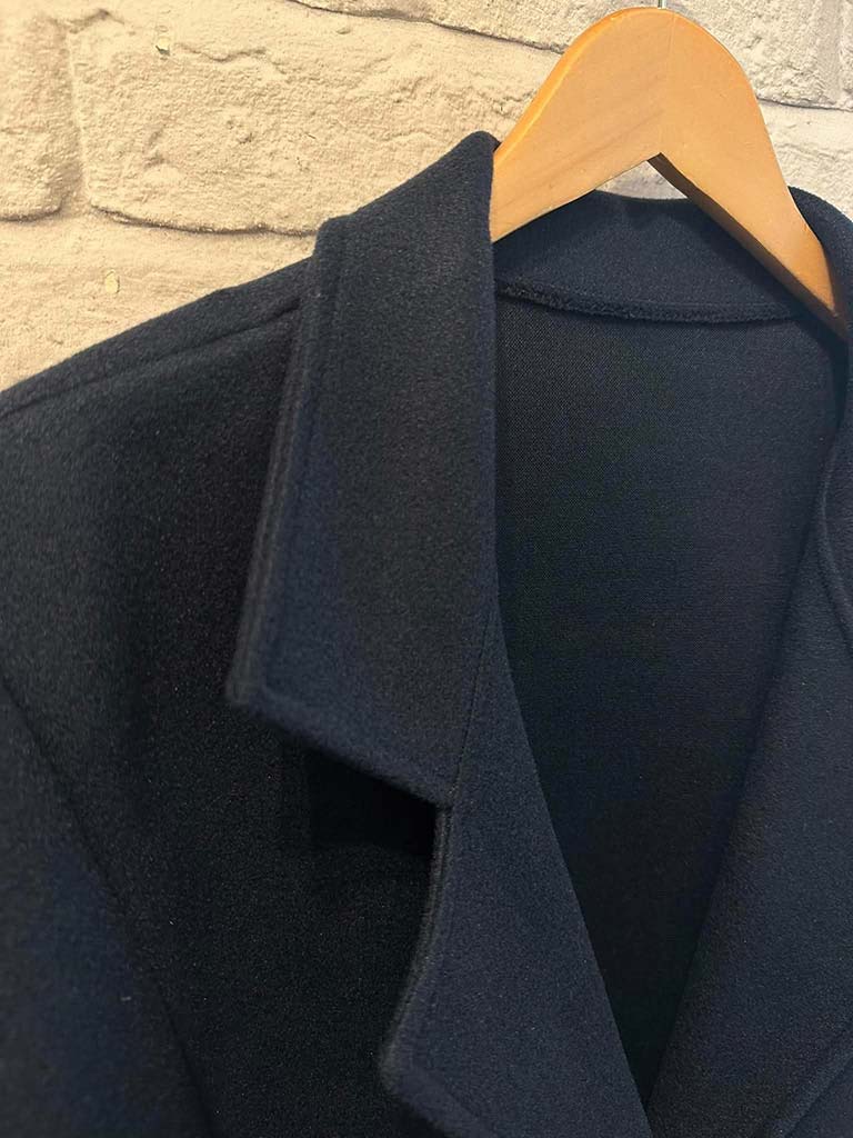 Button Cape Jacket - Navy
