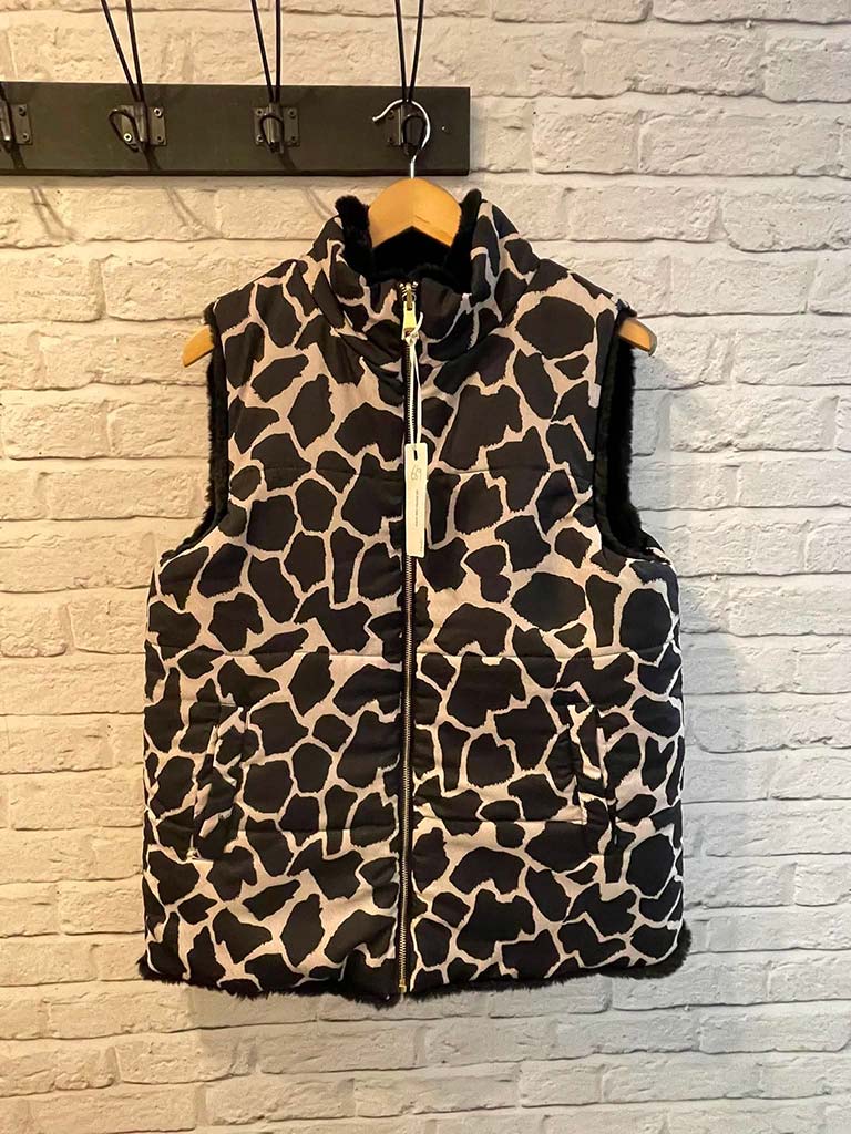 Malissa J Reversible Gilet - Giraffe