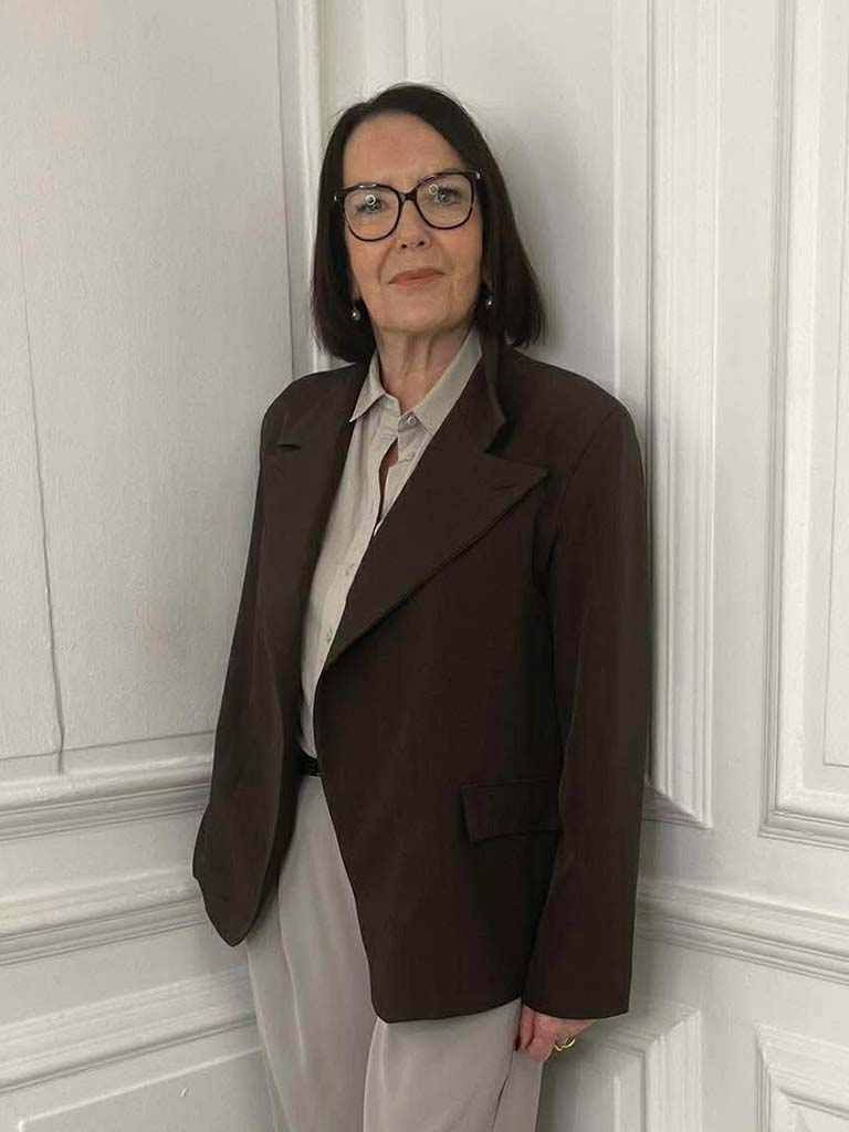 Asymmetric Blazer - Coffee