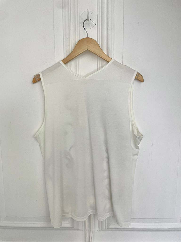 Malissa J Paisley Drawstring Vest - White