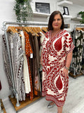Laurel Midi Dress - Bordeaux