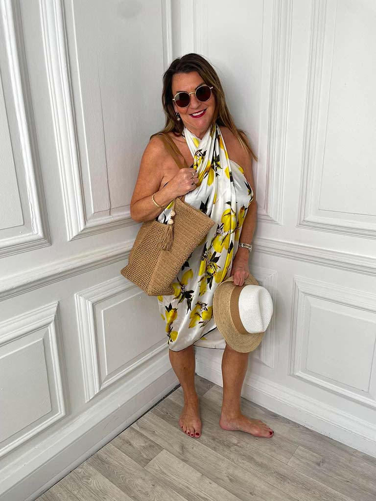 Malissa J Silk Feel Lemon Scarf