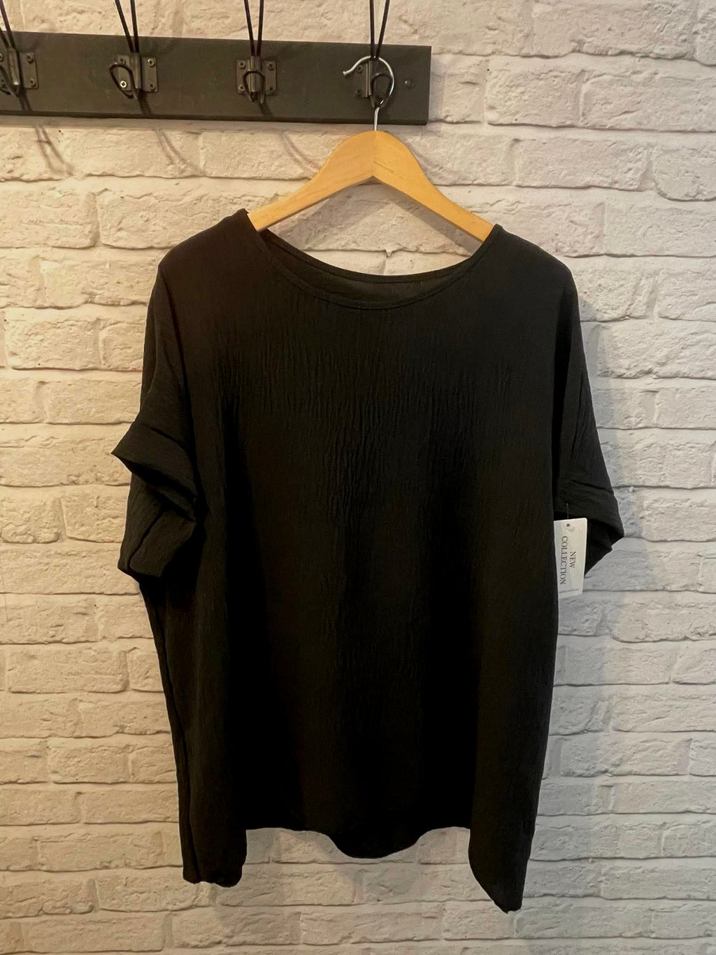 Oversized Basic Top - Black