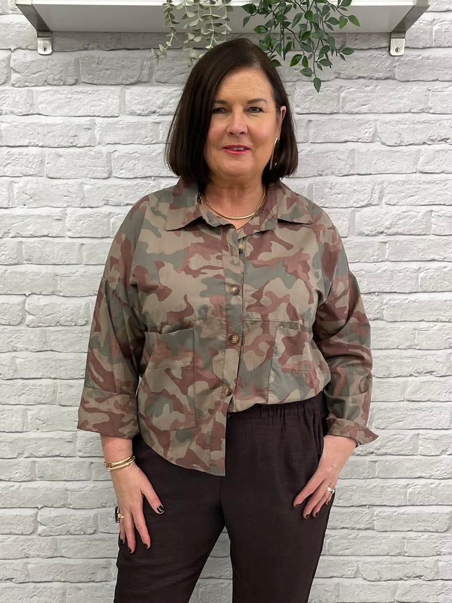 Camo Shacket - Desert