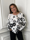 Malissa J Crochet Flower Knit - Mono