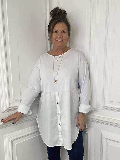 Jersey Layering Tunic - White