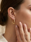 Envy Crystal Hoop Earrings - Gold