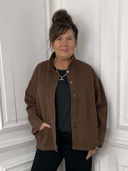 Canvas Jacket - Chocolate