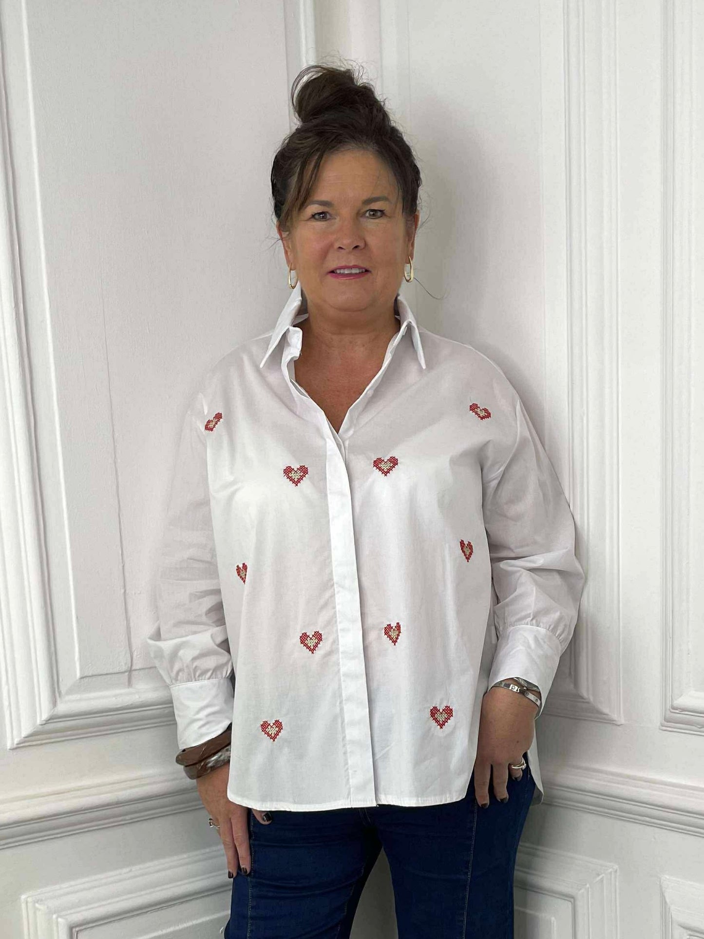 Cross Stitch Heart Shirt
