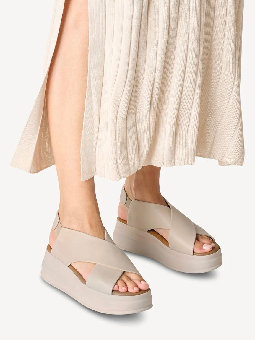 Tamaris Leather Heeled Sandal