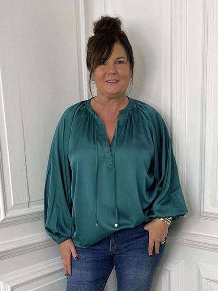 Eb&Ive Ivy Blouse - Teal