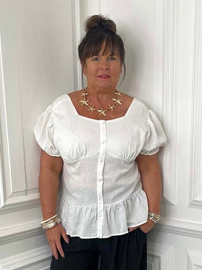 Milkmaid Smock Top - Warm White