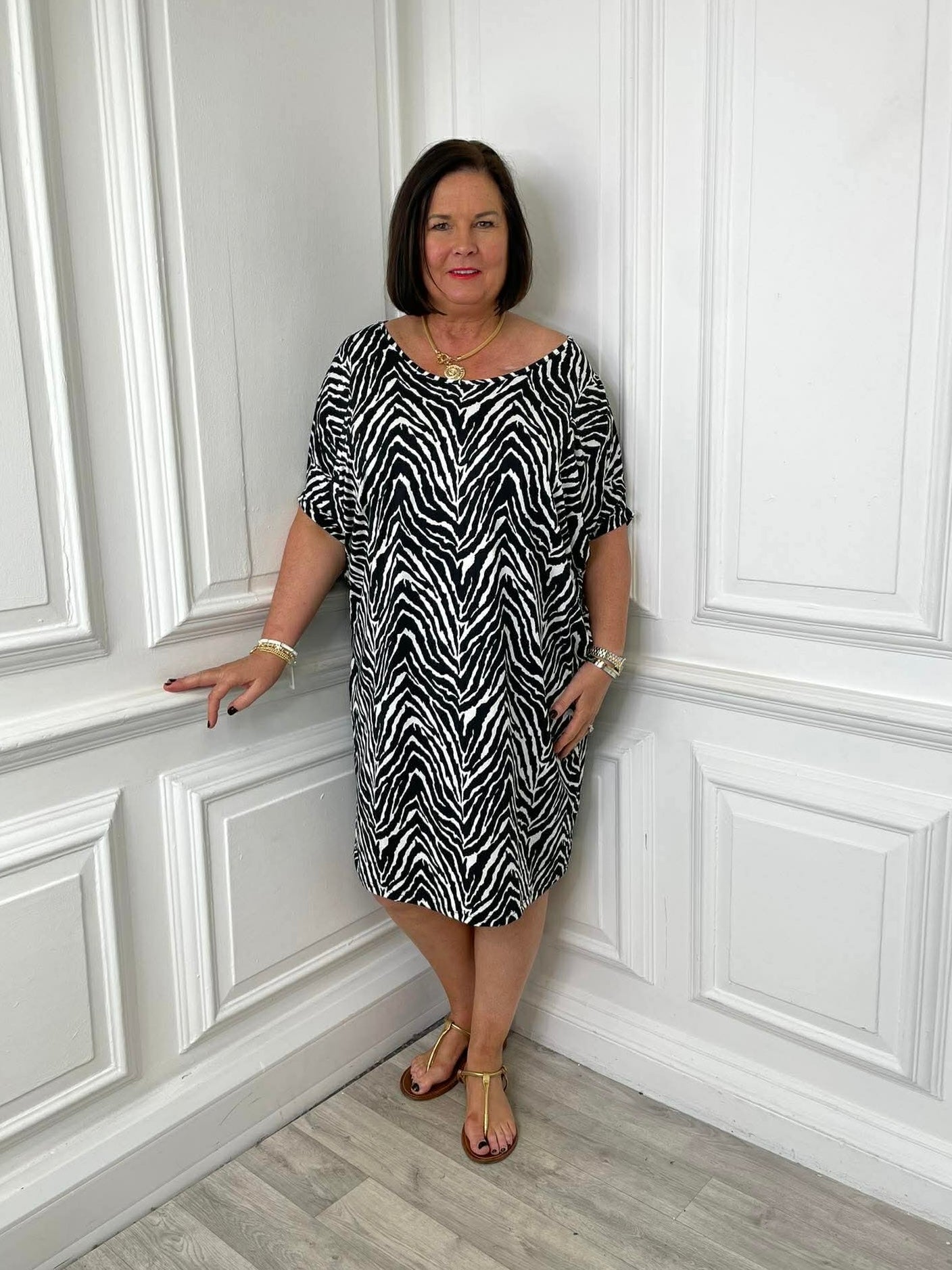 Malissa J T-Bar Jersey Dress - Mono