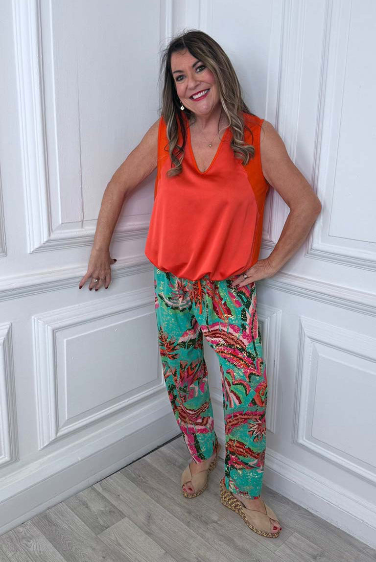 Malissa J Rio Fisherman Trousers - Jade