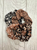 Animal Print Scrunchies