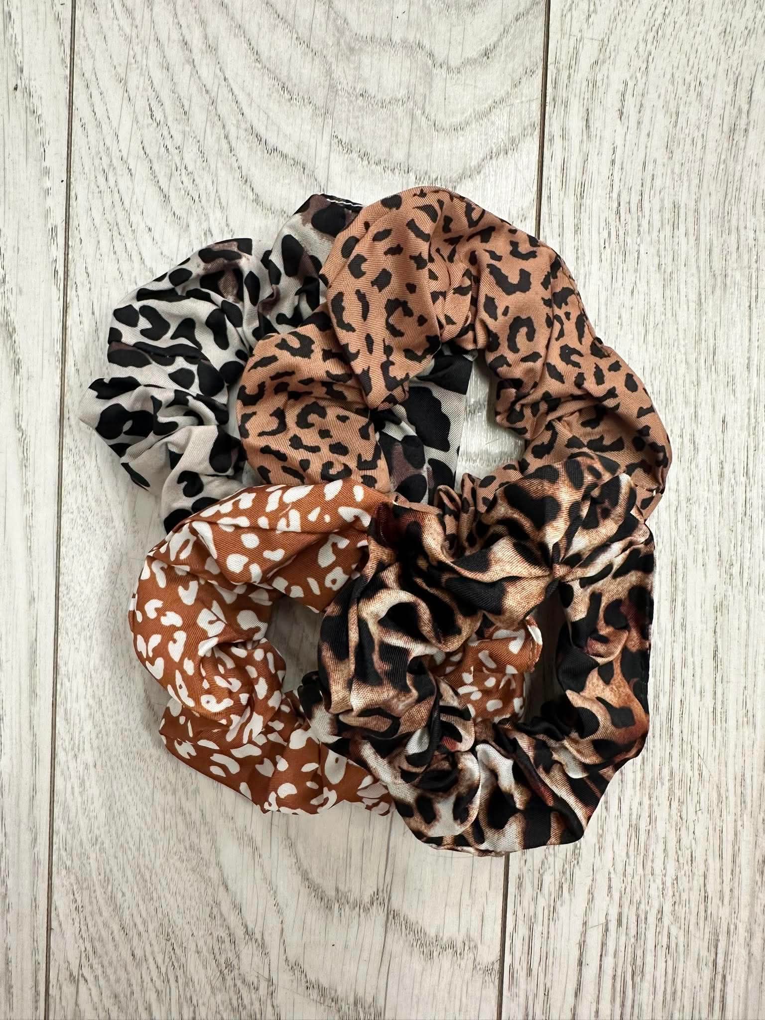 Animal Print Scrunchies