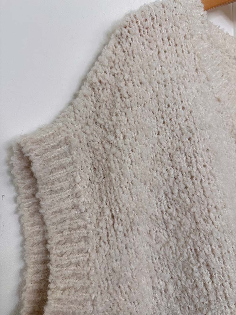 Teddy Tank Knit - Ecru