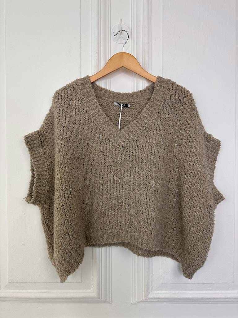 Teddy Tank Knit - Mocha
