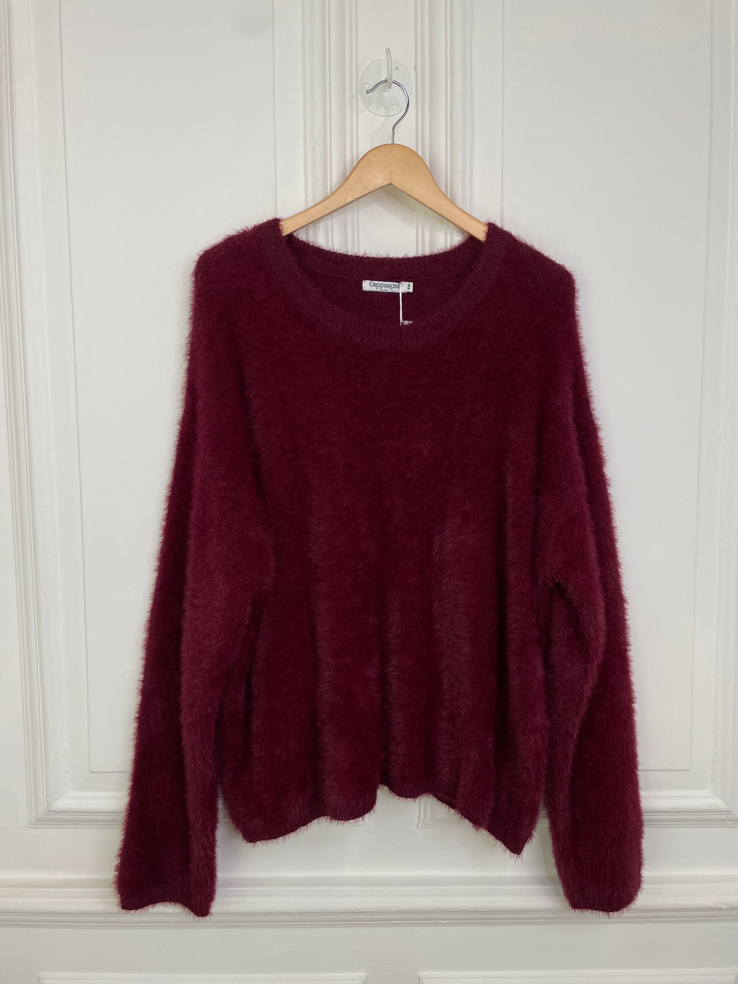 Fluffy Knit - Burgundy