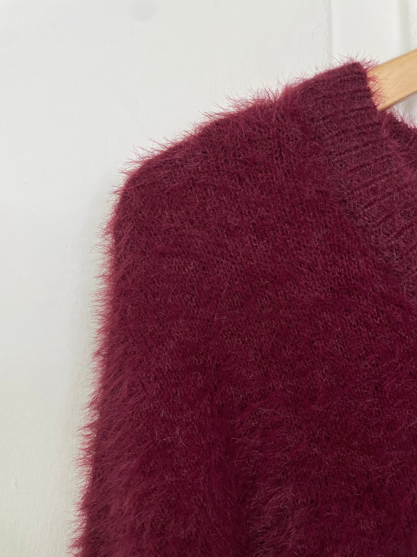 Fluffy Knit - Burgundy