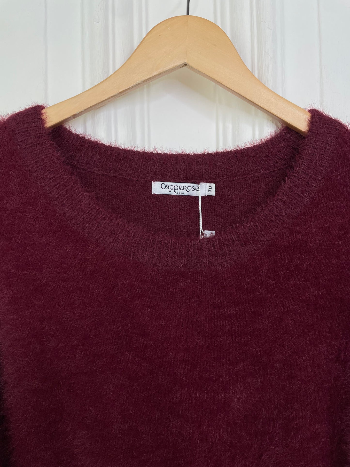 Fluffy Knit - Burgundy