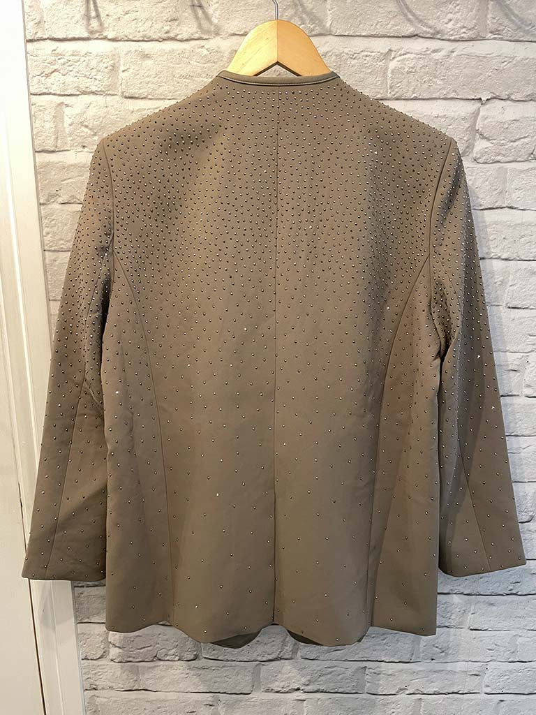 Malissa J Ombré Stud Blazer - Mocha