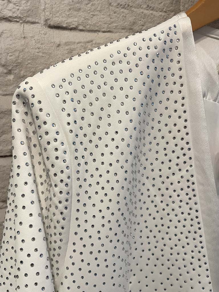 Malissa J Ombré Stud Blazer - Winter White