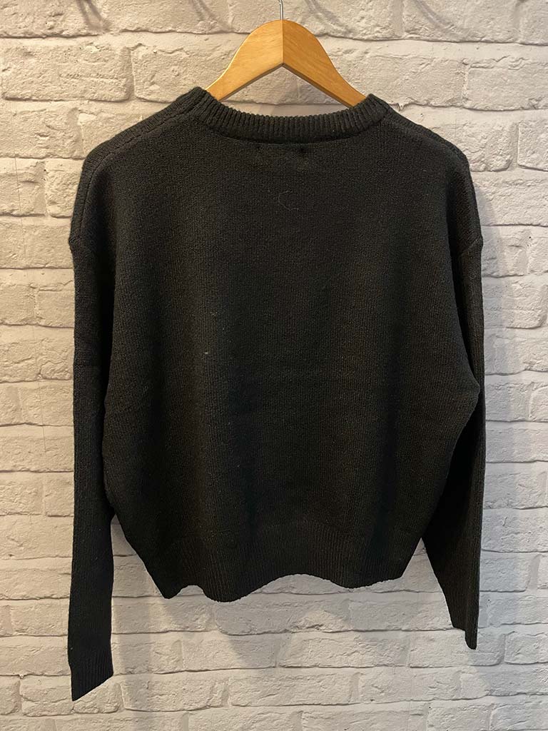 Sequin Aurora Knit - Black