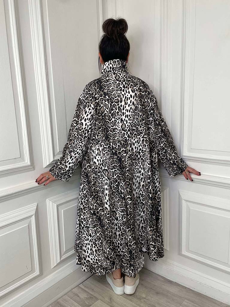 Malissa J Parka Jacket - Leopard