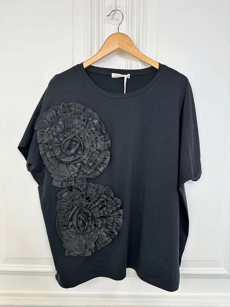 Malissa J Roses Tee - Black