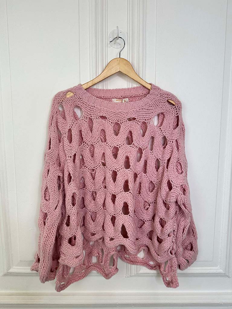 Malissa J Wave Crochet Knit - Candyfloss