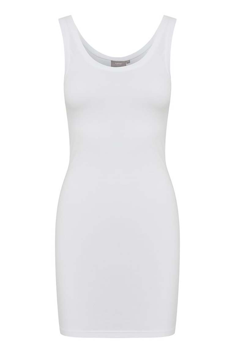 B.Young Long Layering Vest - White