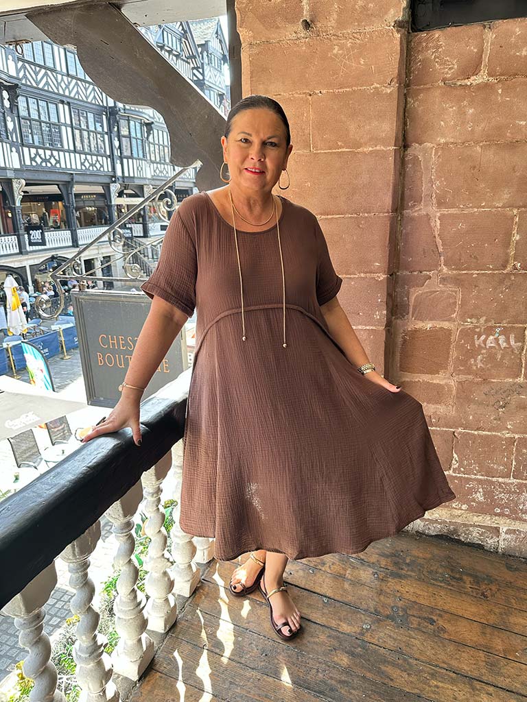 Cloud Cotton Swing Dress