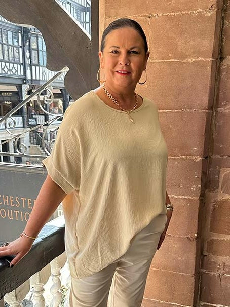 Oversized Basic Top - Oat
