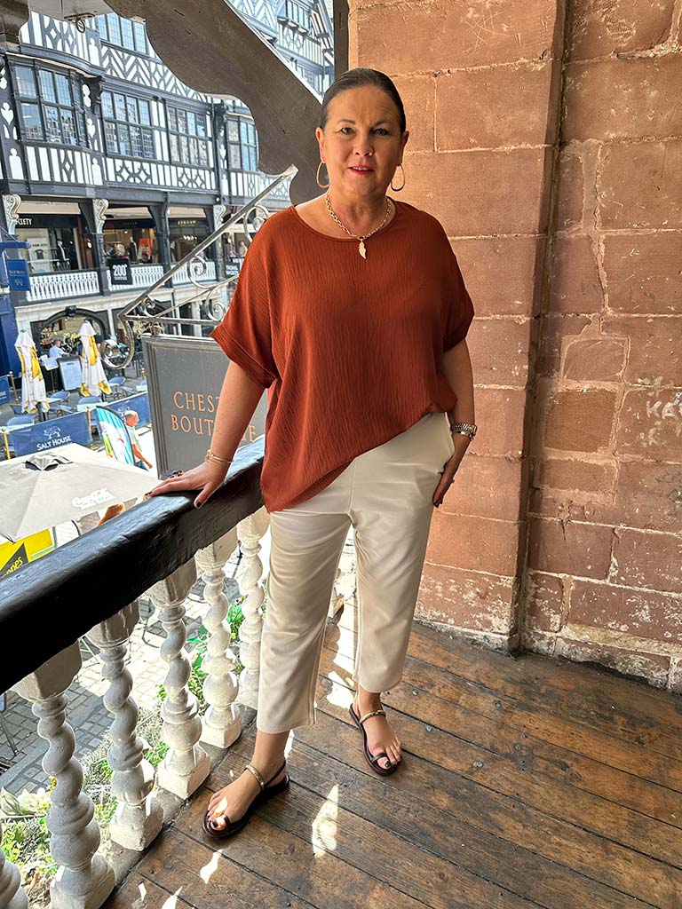 Oversized Basic Top - Rust