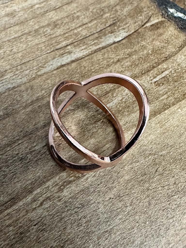 Scarf Ring - Rose Gold
