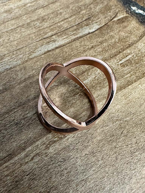 Scarf Ring - Rose Gold