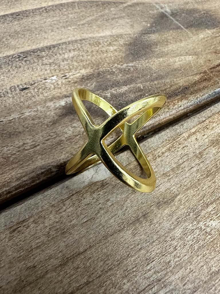 Scarf Ring - Gold